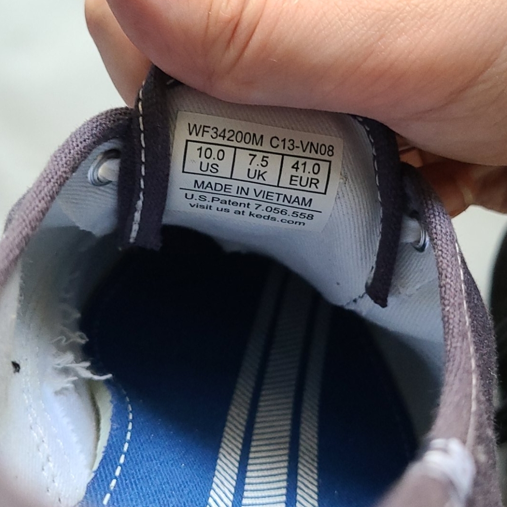 Navy canvas keds sneakers - Picture 4 of 4